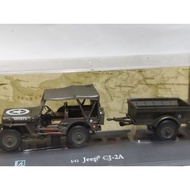 Cararama 1:43 jeep CJ-2A