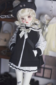Kaka Planet BJD Doll Outfit Sailor Suit Set Multiple Colors 3 Points 4 Points 6 Points Doll Collar U