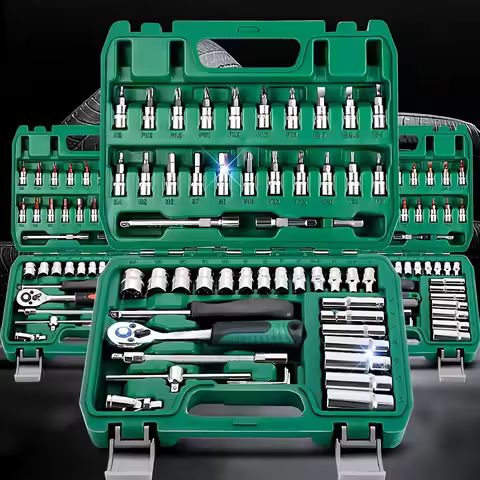 46pcs NEW Car Repair Tool Kit 46/53 Piece/Set Socket Set Car Repair Tool Ratchet Torque Wrench Combo