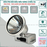 Đèn pin đội đầu siêu sáng chiếu xa MAX STAR MS 7603 LED LALER công suất 20W
