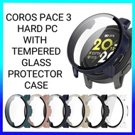 Coros Pace 3 Hard PC With Tempered Glass Full Coverage Protector Case Coros Pace3 Protector Casing