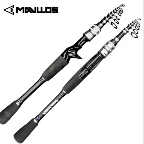 Mavllos Ultra Short Carbon Telescopic Fishing Rod 1.68M 1.98m 2.28m 2.58m 2.88m Fast Action Ultralig