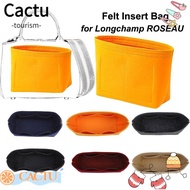 CACTU Liner Bag, Storage Bags Bucket Bag Insert Bag, Durable Multi-Pocket Travel Felt Bag Organizer for Longchamp ROSEAU