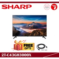 [ Delivered by Seller ] SHARP AQUOS 43 Inch Full HD Google TV 2T-C43GH3000X