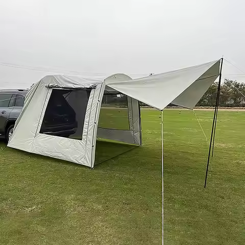 5-6 Person Car Truck Tent For Camping SUV MPV Car Rear Tent Waterproof Auto Tail Tent Awning Beach S