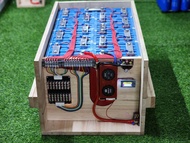 แบต48v 200ah ครบชุดพร้อมใช้ แบตลิเธียม 3.2v 16s ครบชุด BMS DALY 100A แบตเตอรี่ LiFePo4 ใส่ Active Ba