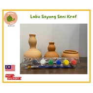 KKSM Art T2/ Professional Craft Art Ceramic Art/Pumpkin Sayong Flower Pot Egg Stripes + Color/