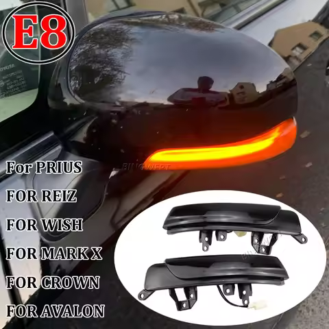 (Left+Right) Mirror LED Turn Signal Repeater Lamp 81740-30130 For Toyota PRIUS ZVW30 AVALON GSX30 20