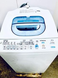 可收信用卡))) HITACHI 日式 7kg 洗衣機 AJ-S70GZP 高水位 ***包送貨