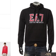 Armani/Armani EA7 Men's Street Wear Fashion Casual Pullover Hooded Sweatshirt Collar Label+Tag