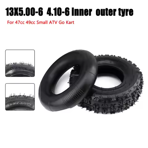 Front 4.10-6 Rear 13X5.00-6 inch hub tires Snow plow tires Butterfly tires 13*5.00-6 inch beach tire