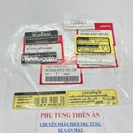 Wave 125I parameter stamp set (6 pieces) Wave 125I Accessories