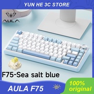 AULA F75 Mechanical Keyboard 2.4G Wireless/Bluetooth/Wired 75% Layout OEM Profile RGB PBT Gasket Cus