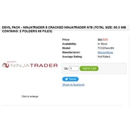 Devil Pack - NinjaTrader 8 Cracked NinjaTrader NT8 (Total size: 50.3 MB Contains: 2 folders 69 files