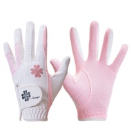 1 Pair Golf Gloves Anti Slip Breathable Golf Supplies Reliable Fit Compression Golf Glove for Lady