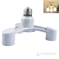 CARAMELOMA LED Bulb Holder For Photo Studio Splitter E27 to E27 Bulb Adapter Holder
