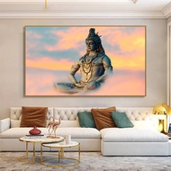 Lord Shiva Canvas Art Paintings Hindu Gods Wall Art Home Canvas Art Prints Hinduism Art Pictures