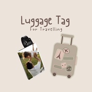 Custom Photo Luggage Tag | Personalised Name Travel Tag | Unique for Travel & Sets