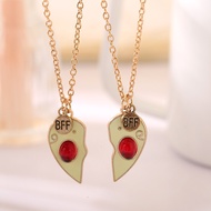 Avocado BFF Necklace Duo for Kids, Magnetic-Free Friendship Jewelry Gift