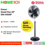 Sona Power Stand Fan 20 Inch SSO 6068P