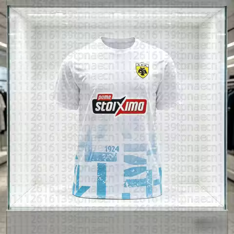 2025 New AEK Athens Football Jersey T-shirt Greece Adult Men's Football Sports T-shirt Kids Special 