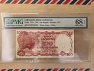 Indonesia Pick 122b 1984 100 Rupiah PMG 68 EPQ Top Pop