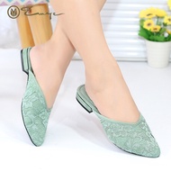 [Import] - Bridal Slippers Flat Slippers Low Heels Mules Women's Heels 1cm