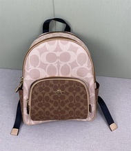 Coach Court 27 Official Store Original authentic Women Backpacks CZ176 Fashion double zipper Classic