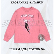 Spider Gwen Spiderman Long Sleeve Kids T-Shirt Spider Gwen Spider Kids Top LongGirl