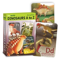 Tiny Worlds: Dinosaur ABC Flash Cards, Alphabet A to Z Dinosaurs flashcards for Kids 4-8 Years, Dino