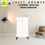 𝐀𝐍𝐓𝑃𝐸𝐸 𝐀𝐥𝐦𝐚𝐫𝐢 𝐁𝐚𝐣𝐮 𝟓 𝐋𝐚𝐲𝐞𝐫 𝐂𝐡𝐞𝐬𝐭 𝐃𝐫𝐚𝐰𝐞𝐫 𝐰𝐢𝐭𝐡 𝐋𝐞𝐠𝐬 🐜 Laci Baju Storage Wardrobe Alamari Baju Murah Be