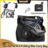 Rhinowalk Folding Bike Carry Bag 14-20 Inch For Brompton 3Sixty Foldable Bike Storage Bag Portable Fold Bicycle Carrying Bag