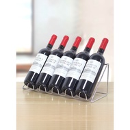 Red Wine Shelf Diagonal Wine Display Bracket Wine Cabinet Bar Counter Wine Bottle Decoration Light L