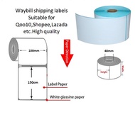 [SG Stock] 325PCS Waybill Label Printer/Thermal Paper Roll Labels/  for Lazada/Qoo10/Shopee