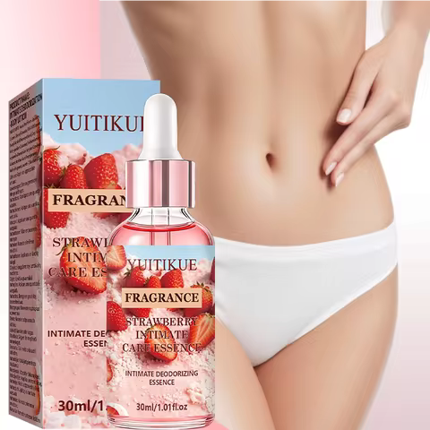 YUITIKUE 1.01fl oz Private Deodorant Essence Gentle Hydrating Fresh Strawberry Scent Women Intimate