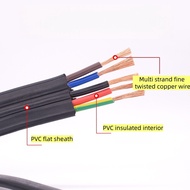Driving flat cable TVVB2 core 3 core 4 core 6 core 0.75/1/1.5 flat elevator flat wire electric teles