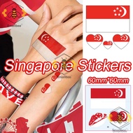 Sticker Flag Tattoo Stickers NDP 2025 National Day Decoration Sticker national day sticker
