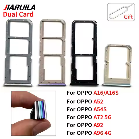 Sim Card Tray For Oppo A16 A16S A52 A54S A72 5G A92 A96 4G SIM Card Slot Holder Micro SD Card Adapte