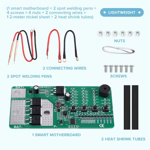 AS60-Mini Spot Welder 100-900A 12V Portable PCB Battery DIY Circuit Board Storage Machine