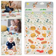 Baby Splash Mat Non-slip High Chair Feeding Mat Waterproof Baby Splat Mat Cute Cartoon Baby Spill Mat High Chair Floor Mat  SHOPSKC1008