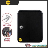 YALE Small Key Box with 2 Keys YKB/200/BB2 - Wall Mount Mini Safe Box