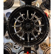 NEW SPORT RIM GAIA 16INCH 16X7.0JJ 8H100/114.3 ET40 BLACK - Honda City, Myvi, Axia, Toyota Vios...(P