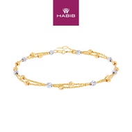 HABIB 585/14K White and Yellow Gold Bracelet 714-BR TW C01-Z
