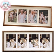 Flym 8x20 Wood Picture Frame - 8x20 Photo Frame With Mat Display 4Pcs 4x6 Photos, 4x6 Picture Frame 
