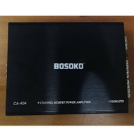 BOSOKO HIGH POWER 4-Channel Car Power Amplifier 1700Watts -SIZE 30cm x 23cm x 6cm / 30cm x 19.5cm x 