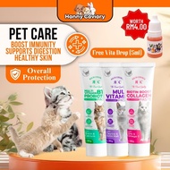 Rich Choice Cat Supplement Paste 80g – (Multivitamin / Biotin Collagen / B12 & Probiotics) [Free 5ml