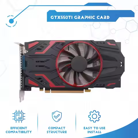 Supernew GTX 550Ti 4GB GDDR5 Computer Graphic Card Gaming Video Cards for PCI-Express 2.0 Computer S