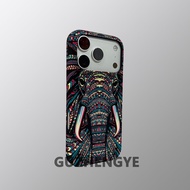 Vintage Ethnic Style Night Glow Large Hole Relief Totem Soft Shell Case iPhone Compatible