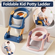 Kid Foldable Training Toilet Ladder Kid Toilet Seat Folding Potty Training Seat with Ladder