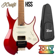 JCraft Aeon Headless Fusion HSS Electric Guitar HTP-3 (Right Hand/Left Hand)
